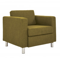 OSP Home Furnishings PAC51-M17 Pacific Armchair In Green Fabric